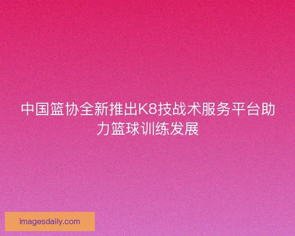 中国篮协全新推出K8技战术服务平台助力篮球训练发展